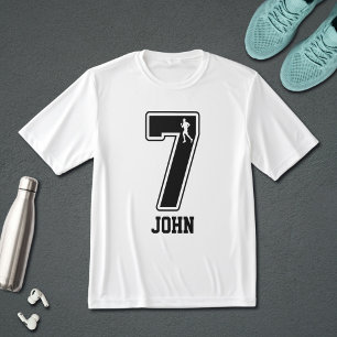 T-shirt Drôle de Numéro 7 Couple de Coureurs Nom Personnal