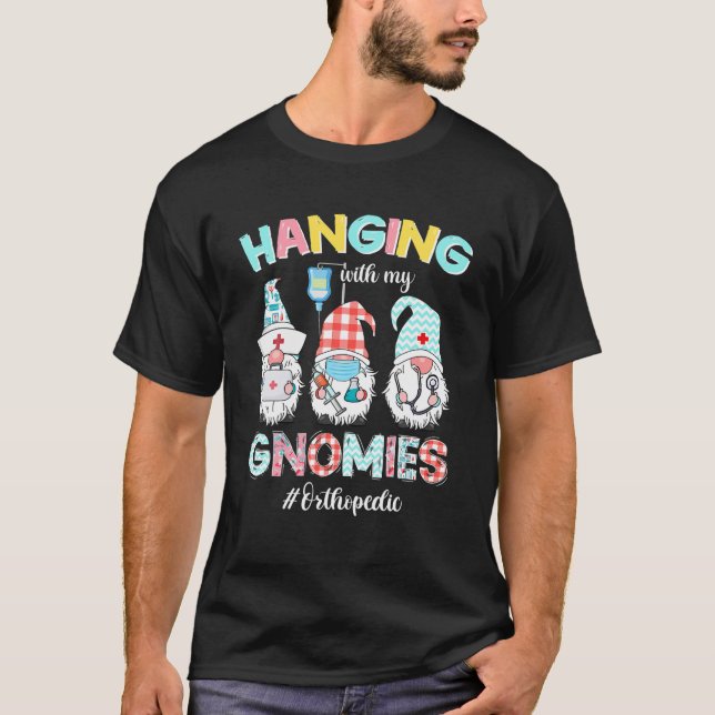 T-shirt Drôle De Pagayer Avec Mes Gnomies D'Équipage D'Ort (Devant)