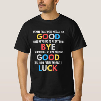 T-shirt Drôle de partir Adieu