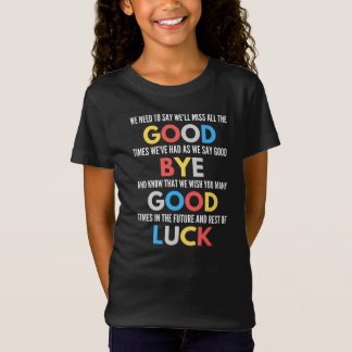 T-Shirt Drôle de partir Adieu