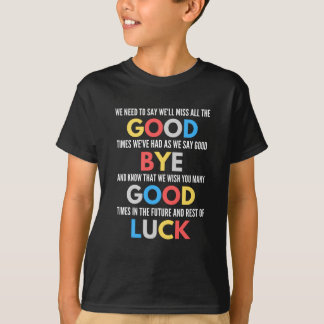 T-shirt Drôle de partir Adieu