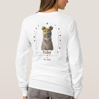 T-shirt drôle de photo de maman de chat désolée d'