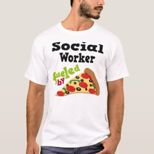 T-shirt (drôle) de pizza d'assistant social