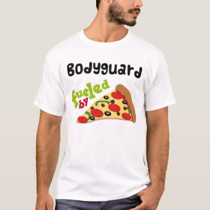 T-shirt (drôle) de pizza de garde du corps