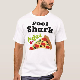 T-shirt (drôle) de pizza de requin de piscine