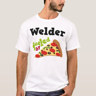 T-shirt (drôle) de pizza de soudeuse