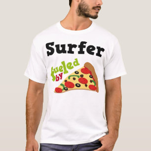 T-shirt (drôle) de pizza de surfer
