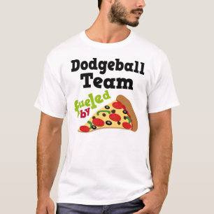 T-shirt (drôle) de pizza d'équipe de Dodgeball