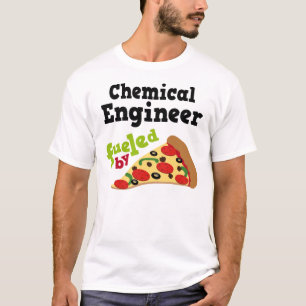 T-shirt (drôle) de pizza d'ingénieur chimiste