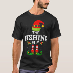 T-shirt Drôle de poisson Noël pêche Xmas pêcheur
