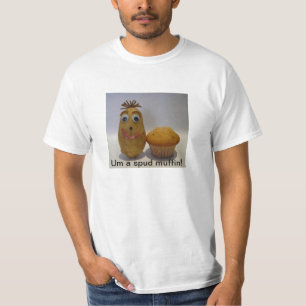 T-shirt drôle de pomme de terre (étalon) Muffin