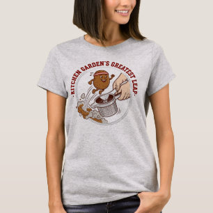 T-shirt Drôle de presse-purée de pomme de terre Mascotte d