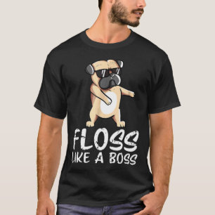 T-shirt drôle de pug chien dansant comme un patron