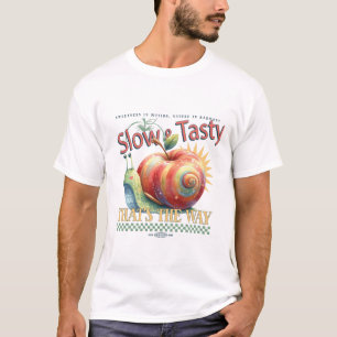 T-shirt drôle de pun de nourriture d'escargot lent
