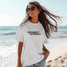 T-shirt drôle de randonnée Se déconnecter pour se
