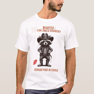 T-shirt drôle de Raton laveur Cowboy – Recherché p