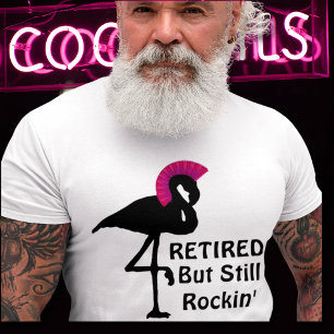 T-shirt Drôle de retraite Retraité mais toujours Rockin Fl