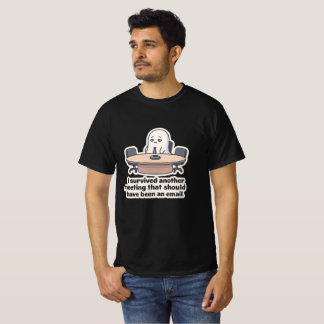 T-Shirt Drôle de Réunion de Fantôme d'Entreprise