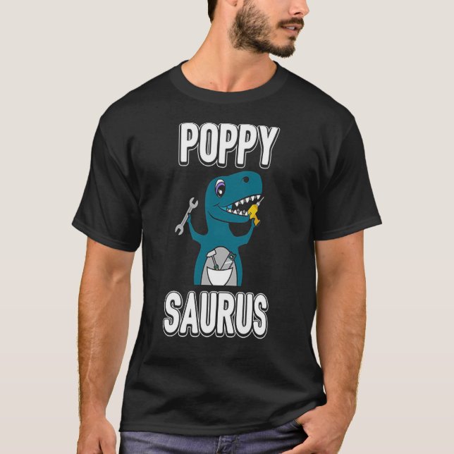 T-shirt drôle de Saurus de pavot - jour première (Devant)