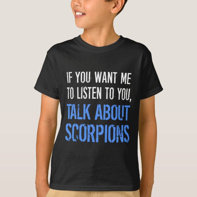 T-shirt drôle de scorpions (Devant)
