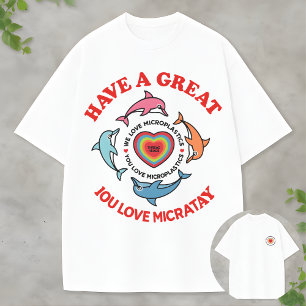 T-shirt Drôle de sensibilisation écologique On aime les mi