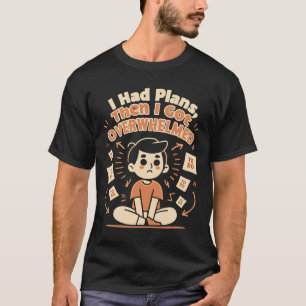 T-shirt drôle de style gribouillis « J'avais des p