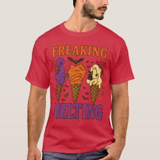 T-shirt Drôle de Summerween Épouvantable Été Fou qui Fond 