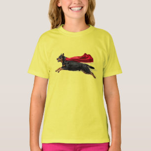 T-shirt drôle de super-héros Rottweiler pour enfan
