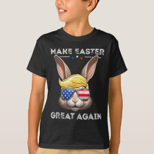 T-shirt Drôle de Trump Faire Pâques Grande Again Lapin Cha