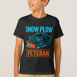 T-shirt Drôle de vétéran retraité de chasse-neige hiver dé
