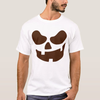 T-shirt drôle de visage de citrouille d'Halloween