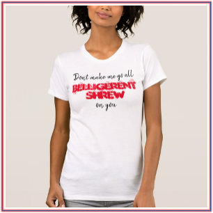 T-shirt Drôle Débardeur de musaraigne rouge et blanche