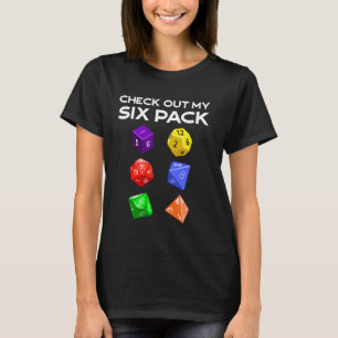 T-shirt Drôle Découvrez Mes Six Dus Pack Pour Dragons D20