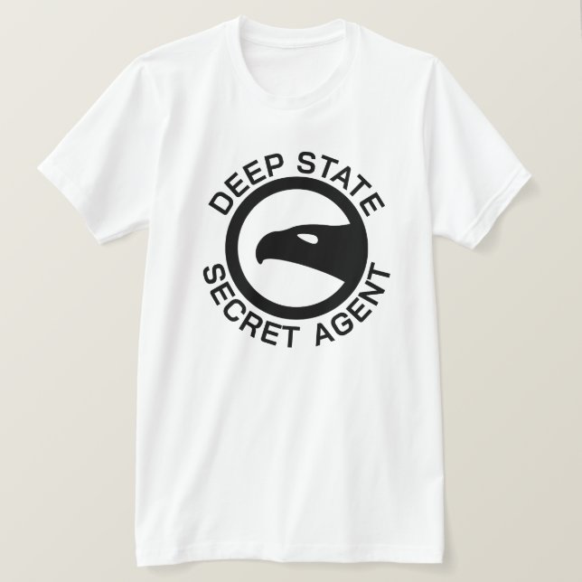 T-shirt Drôle Deep State Secret Agent (Design devant)