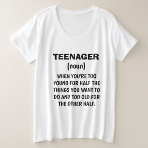 T-shirt drôle "DÉFINITION ADOLESCENTE"