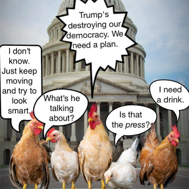 T-shirt Drôle Démocrates du poulet Humour politique (Créateur téléchargé)