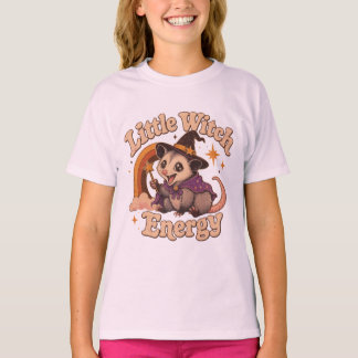 T-shirt drôle d'énergie de petite sorcière de sari