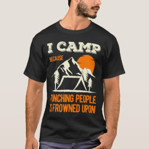 T-shirt Drôle des paroles de camping