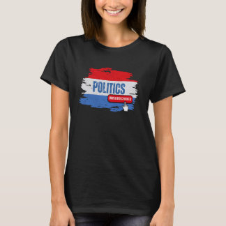 T-shirt Drôle désabonné de politique 2024 2