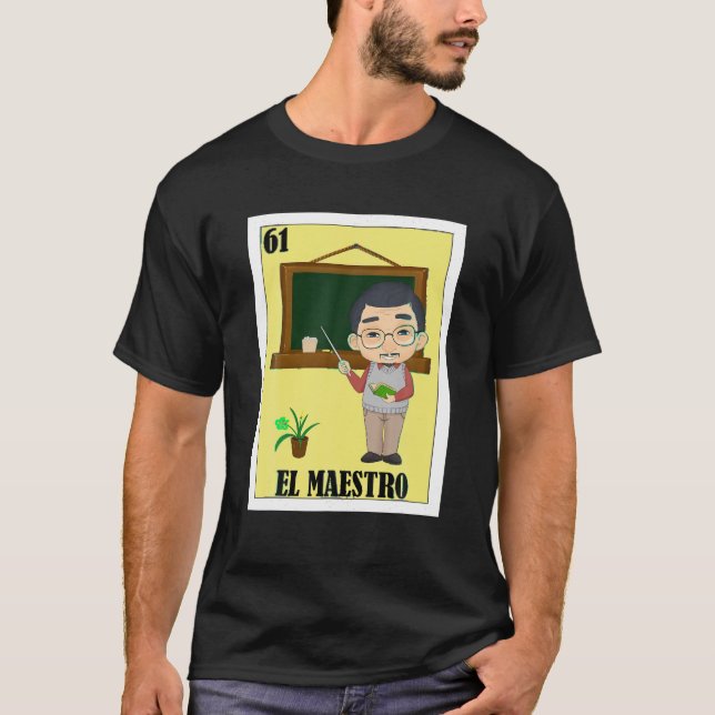 T-shirt Drôle design mexicain pour les enseignants El Maes (Devant)