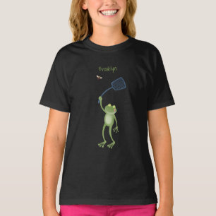 T-shirt Drôle dessin animé de la mouche à bec de grenouill