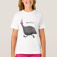 Drôle dessin animé d'oiseau de Guineafowl