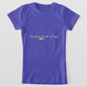 T-shirt drôle d'été pour enfants Soleil Snacks Et