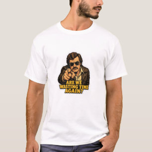 T-shirt Drôle détective rétro perdant son temps au bureau