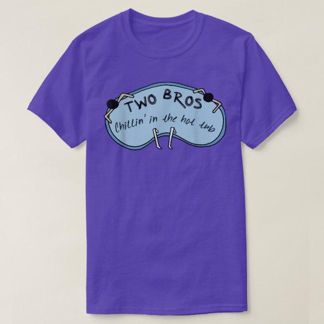 T-shirt Drôle Deux Bros Chillin Dans Le Vêtement À Bain Ch (Design devant)