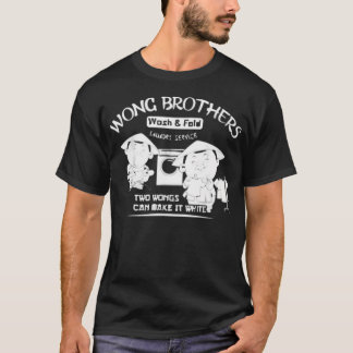 T-shirt Drôle Deux Wongs Peuvent Le Faire Blanc