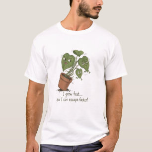 T-shirt drôle d'évasion de plante