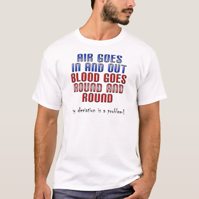 T-shirt drôle Déviation Est Un Problème (Devant)