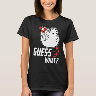 T-shirt Drôle Devinez Quel Beurre De Poulet ! Drôle poulet
