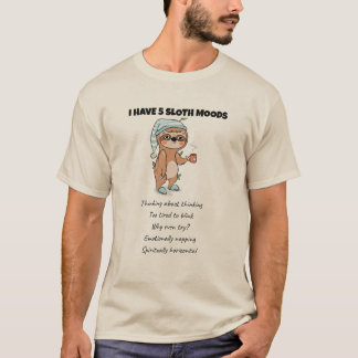 T-shirt Drôle Devis de fentes Lazy Animal Humour Efficacit